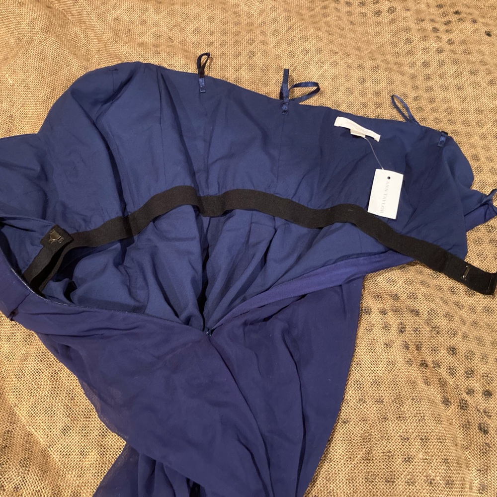 NWT Ann Taylor Blue Strapless Dress - Picture 12 of 12